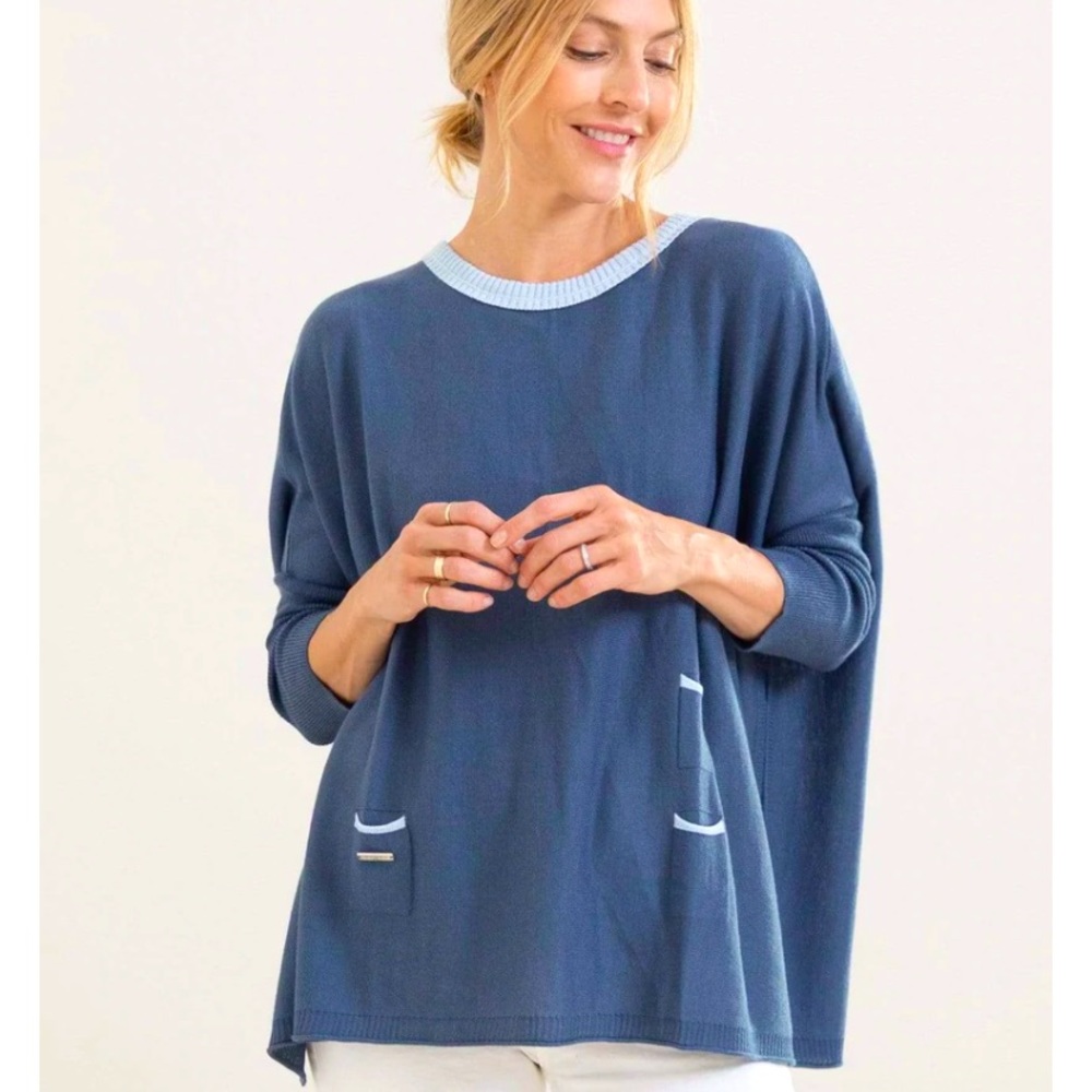 Mer-Sea Catalina Travel Sweater Blue
